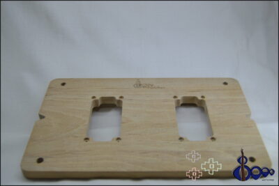 Humbucker pickup routing template