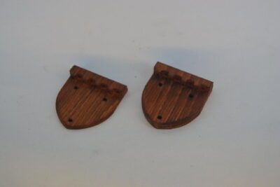 Bouzouki bridge, top nut and tailpiece
