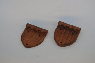 Bouzouki bridge, top nut and tailpiece