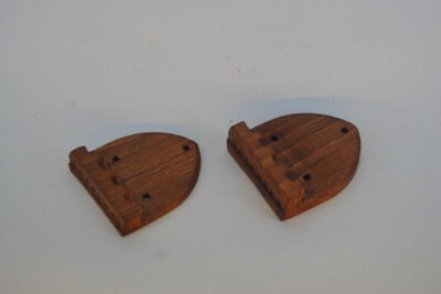 Bouzouki bridge, top nut and tailpiece