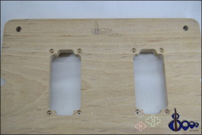Humbucker pickup routing template
