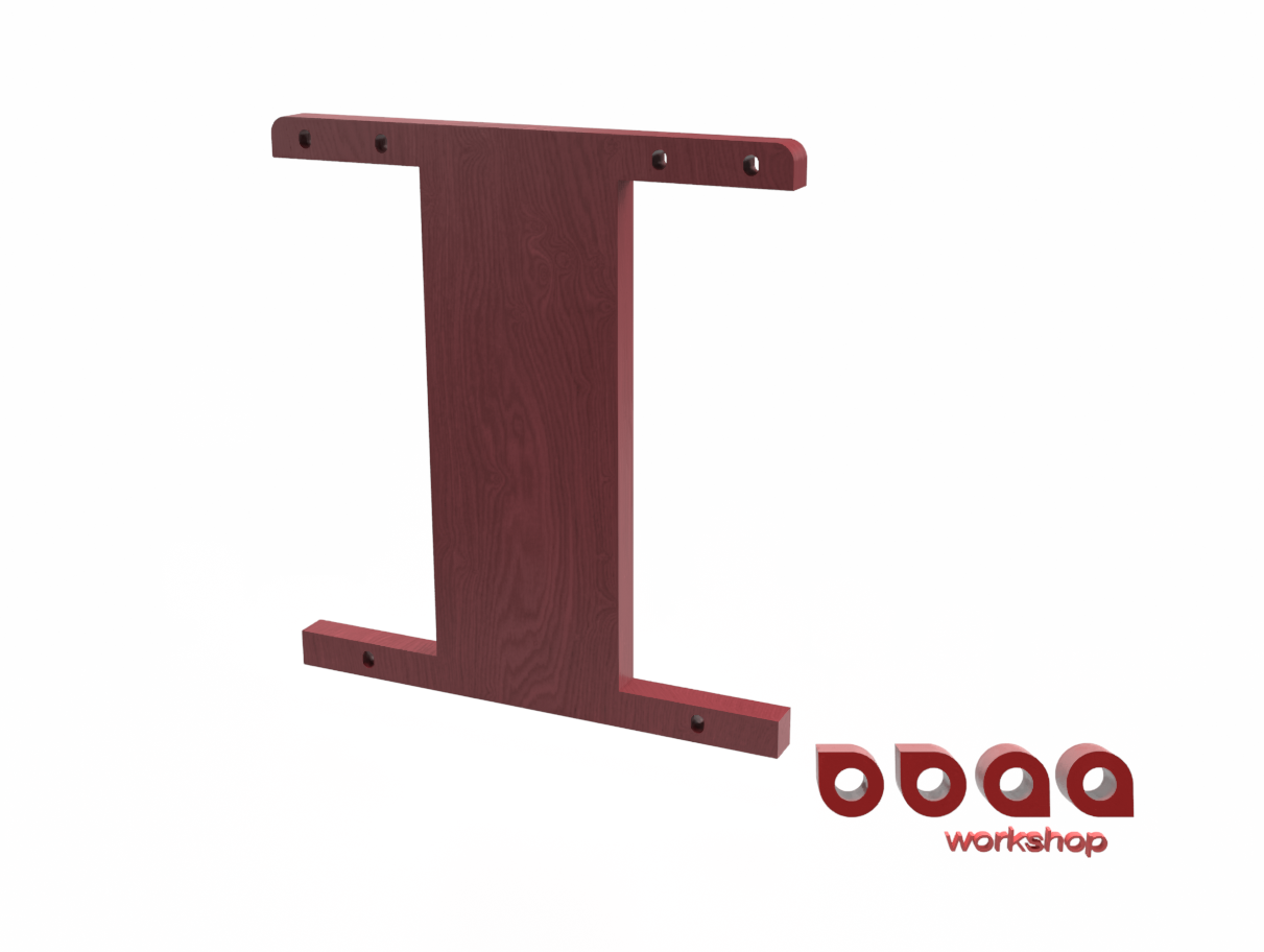 Bass ramp for Yamaha TRB 1006 in rosewood render