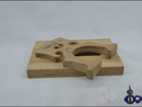 Belgian Cello Bridge Three-Quarter – Professional Maple Bridge