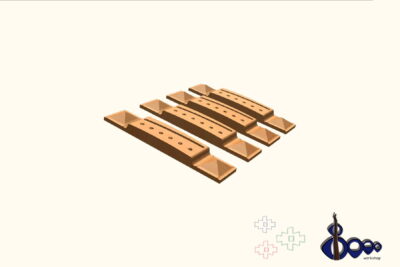 Bridge for acoustic guitar Parlor 1