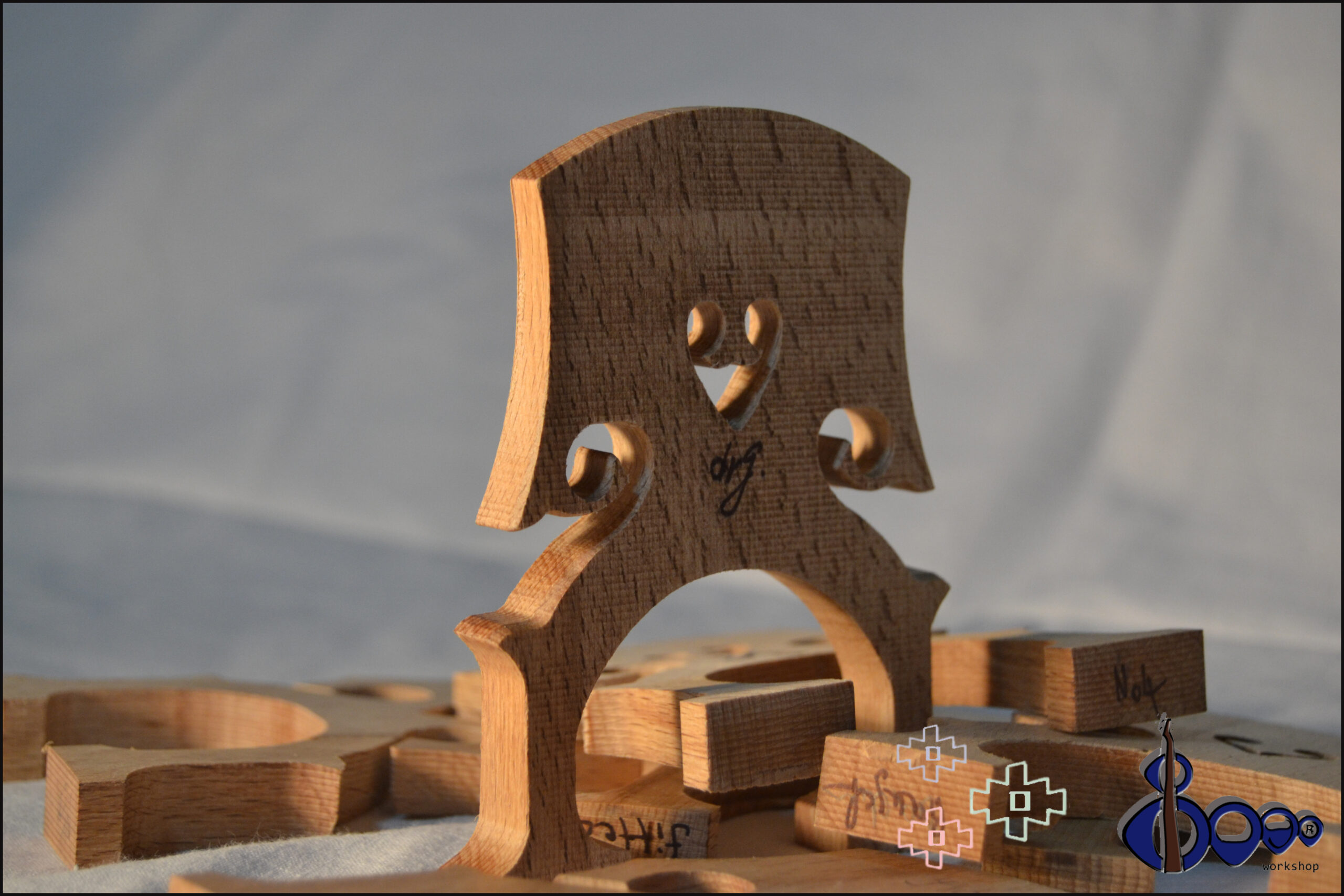 Baroque Cello Bridge Full Size