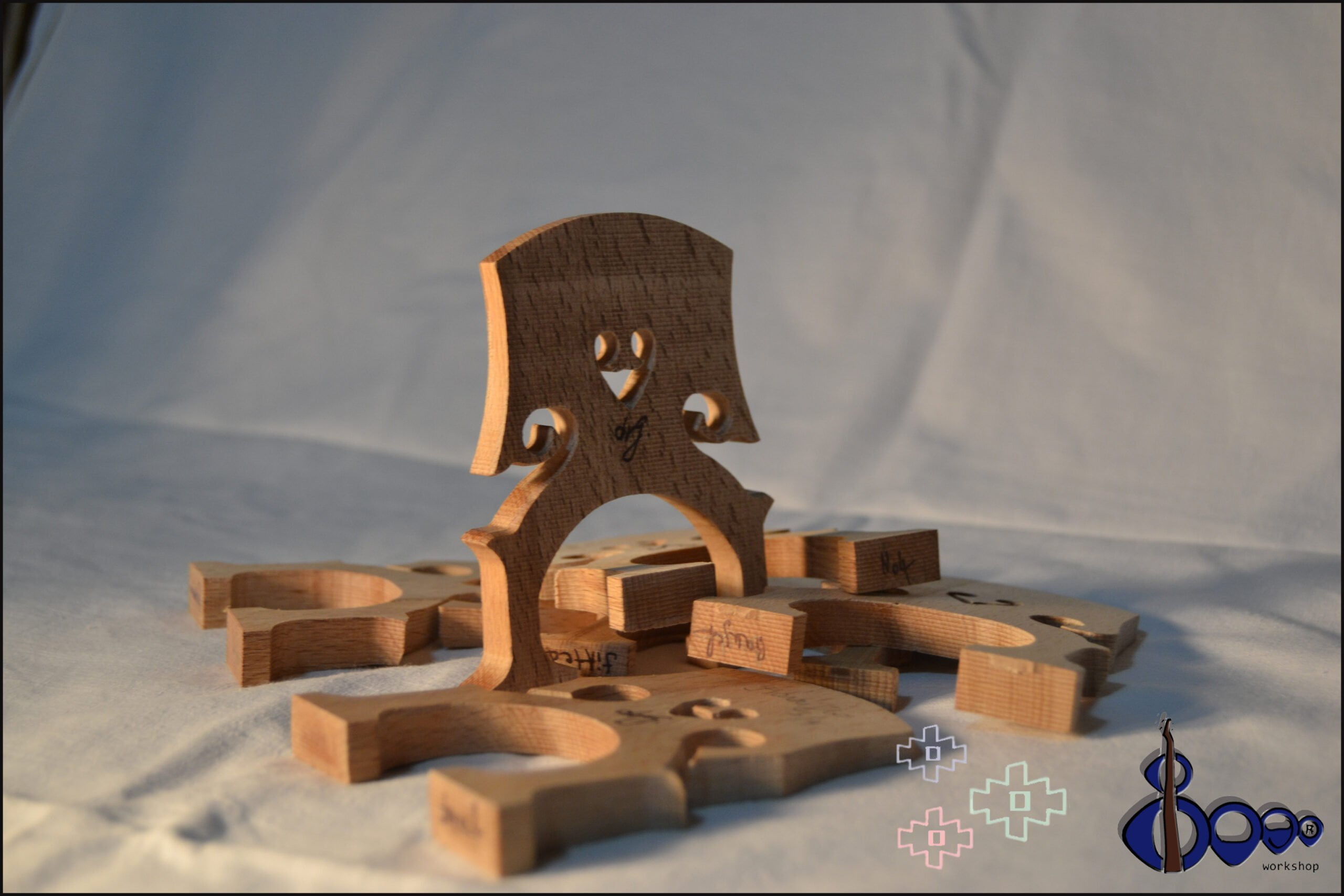 custom handcrafted cello bridge