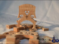 Teller Cello Bridge Quarter Size – Premium Maple Bridge