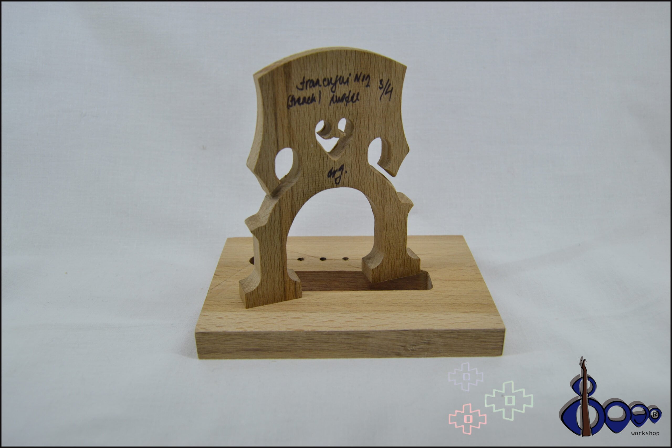 French 2 Cello Bridge Quarter Size – High‑Grade Maple Model 6 French 2 Cello Bridge Quarter Size – High‑Grade Maple Model - Image 6