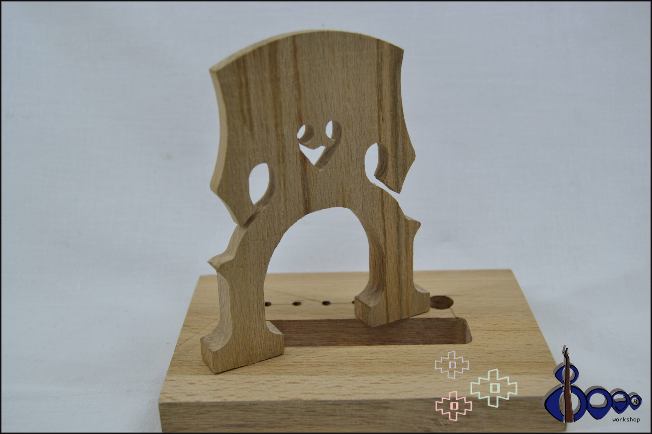 French 2 Cello Bridge Quarter Size – High‑Grade Maple Model 2 French 2 Cello Bridge Quarter Size – High‑Grade Maple Model - Image 2