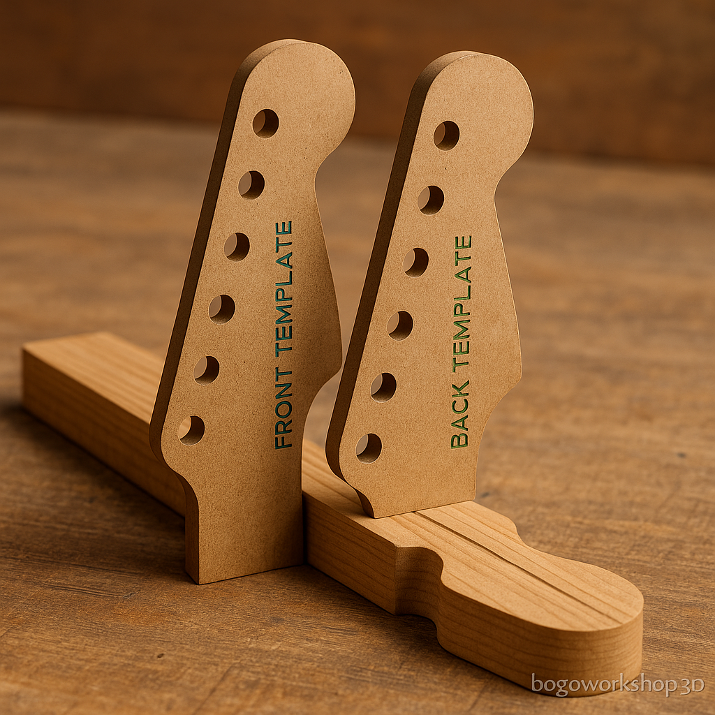 Fender headstock Routing Template