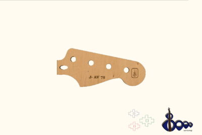 Headstock routing template for Fender J-AV 75