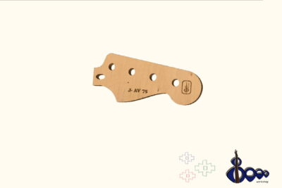 Headstock routing template for Fender J-AV 75