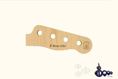 Headstock routing template for Fender Telecaster Bass