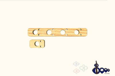 Schaller BM V tuners and tuners screws drilling template
