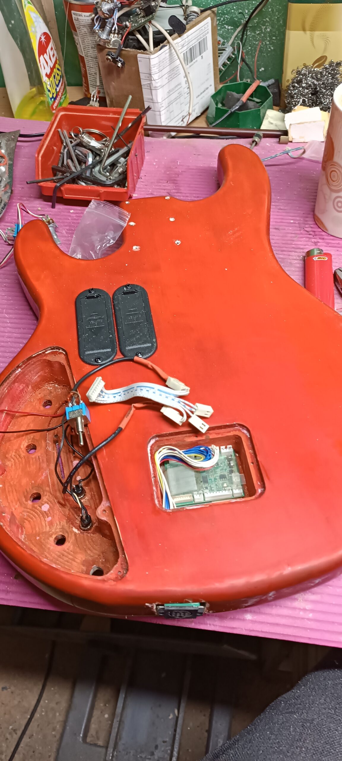 Control cavity wiring