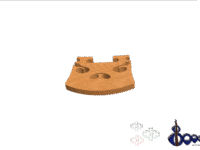 Dr G Tourte Violin Bridge 7/8