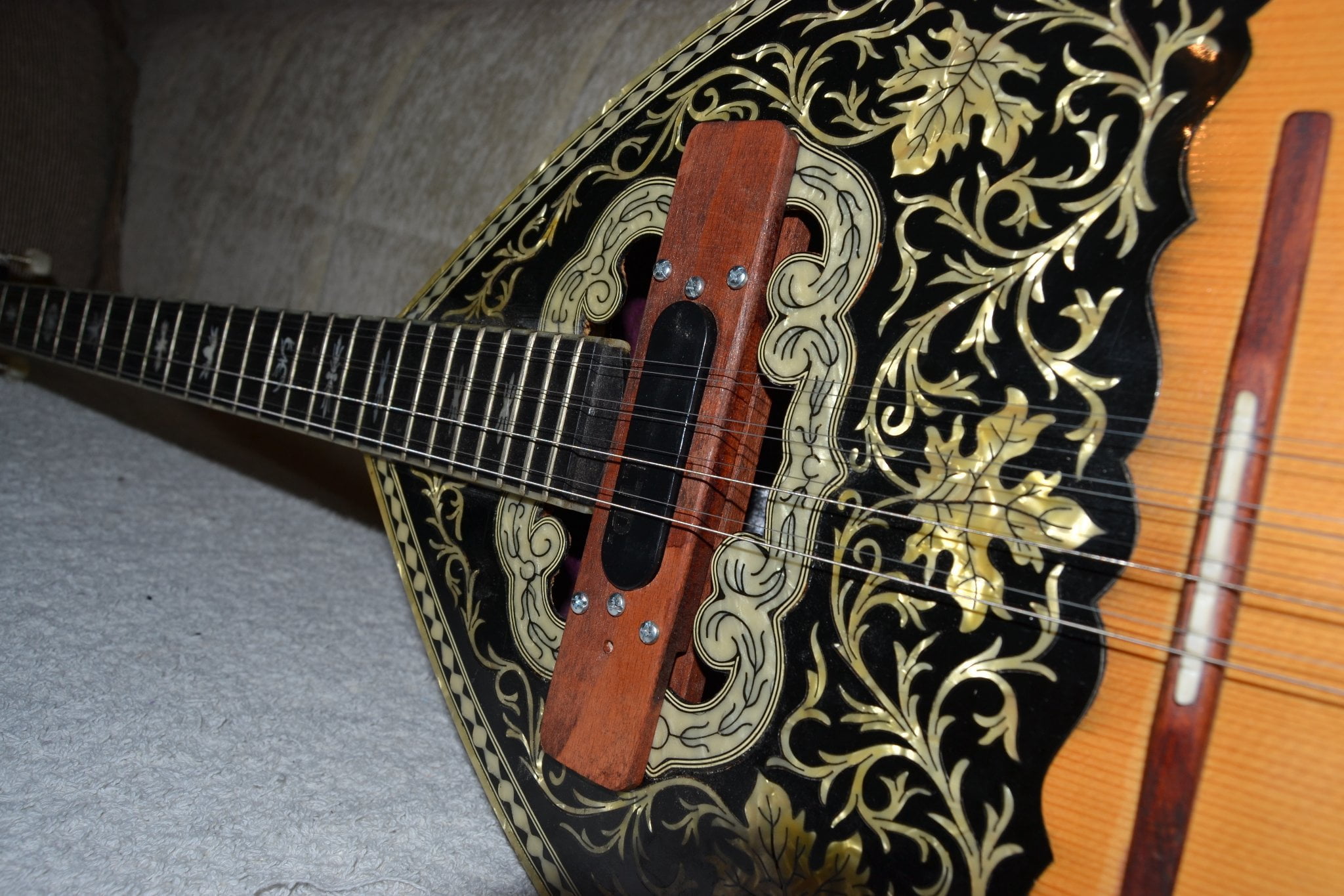 Bouzouki pickup holder