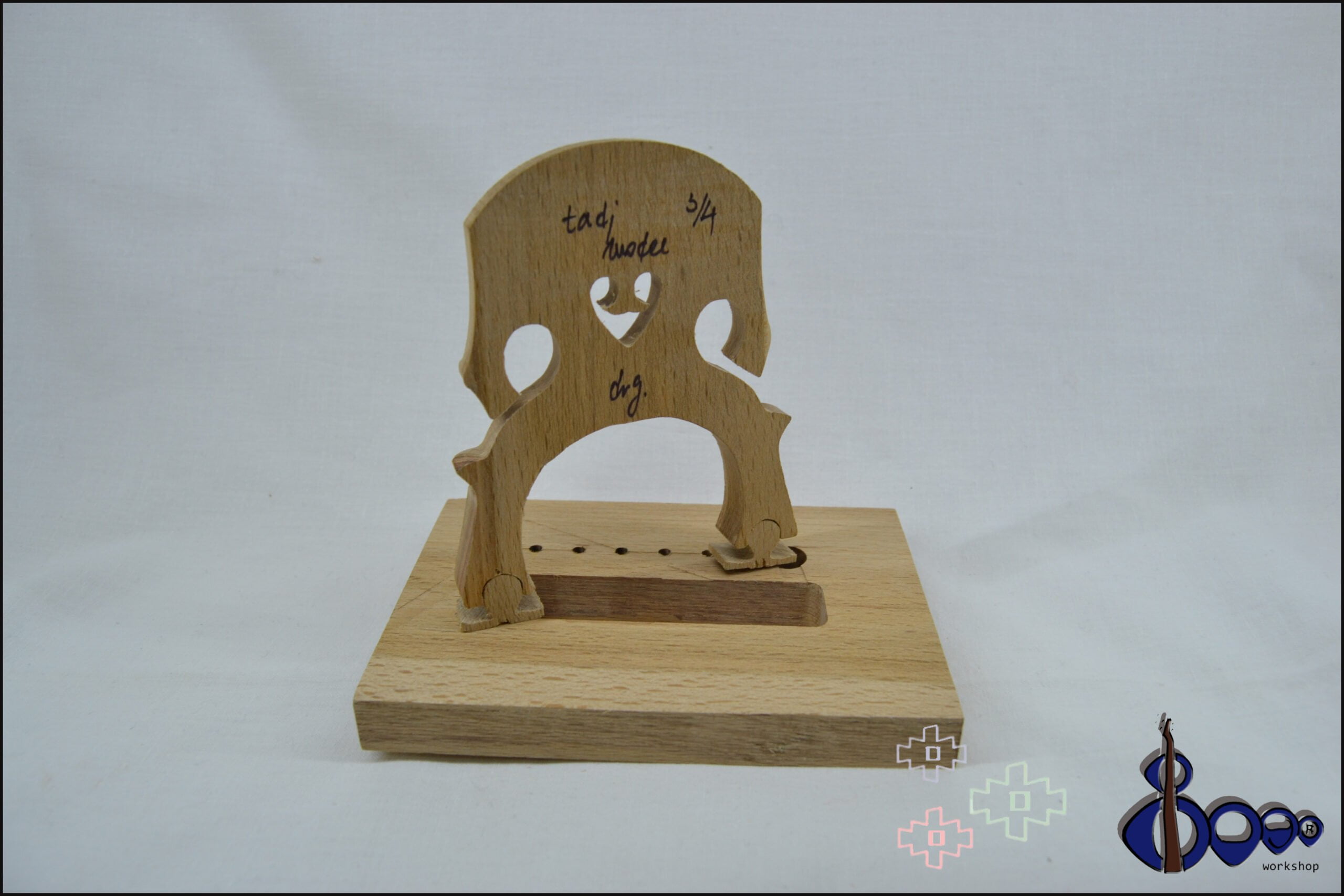 Cello bridge 1/4 Adjustable model