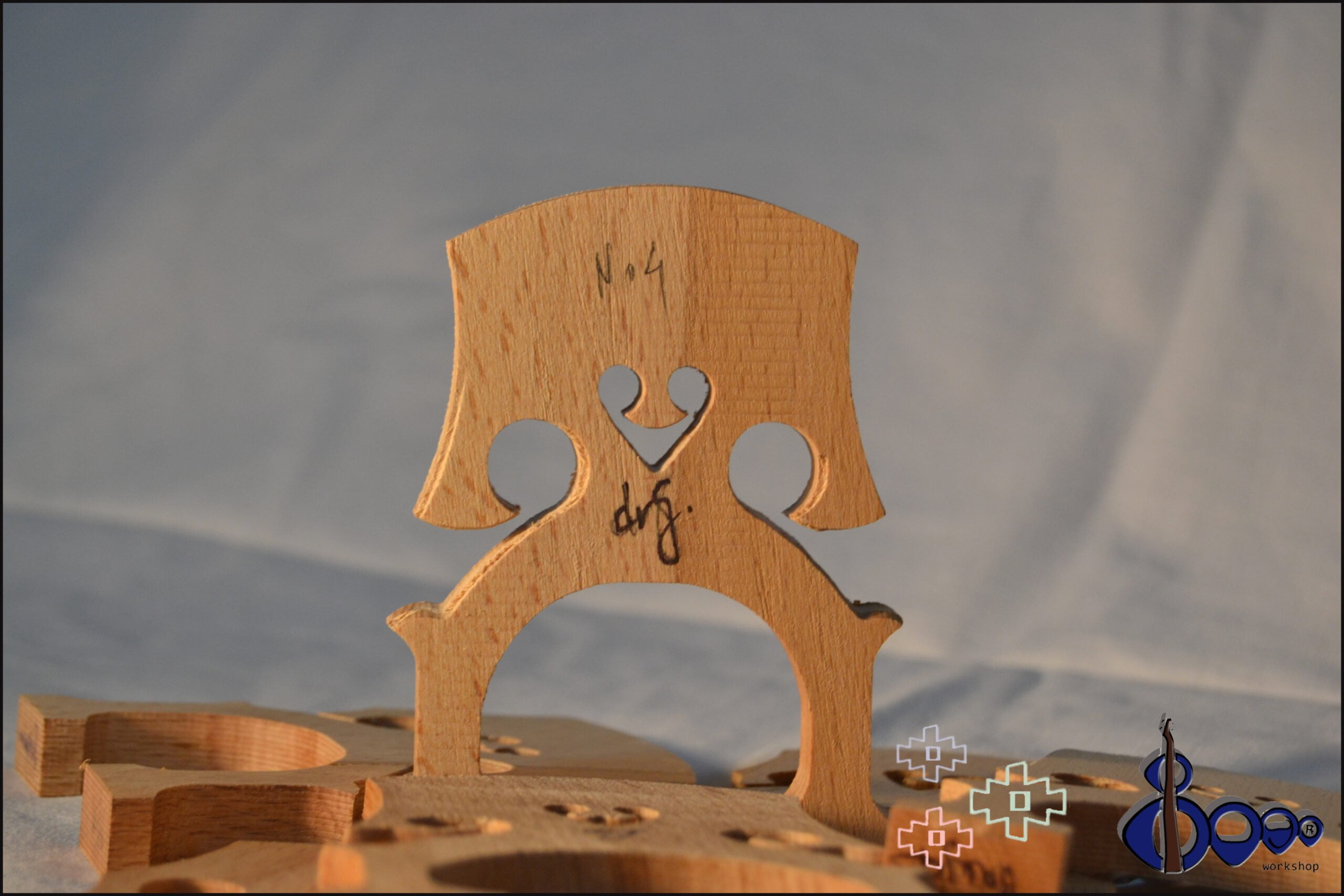 Cello bridge 1/4 Bausch 1 model
