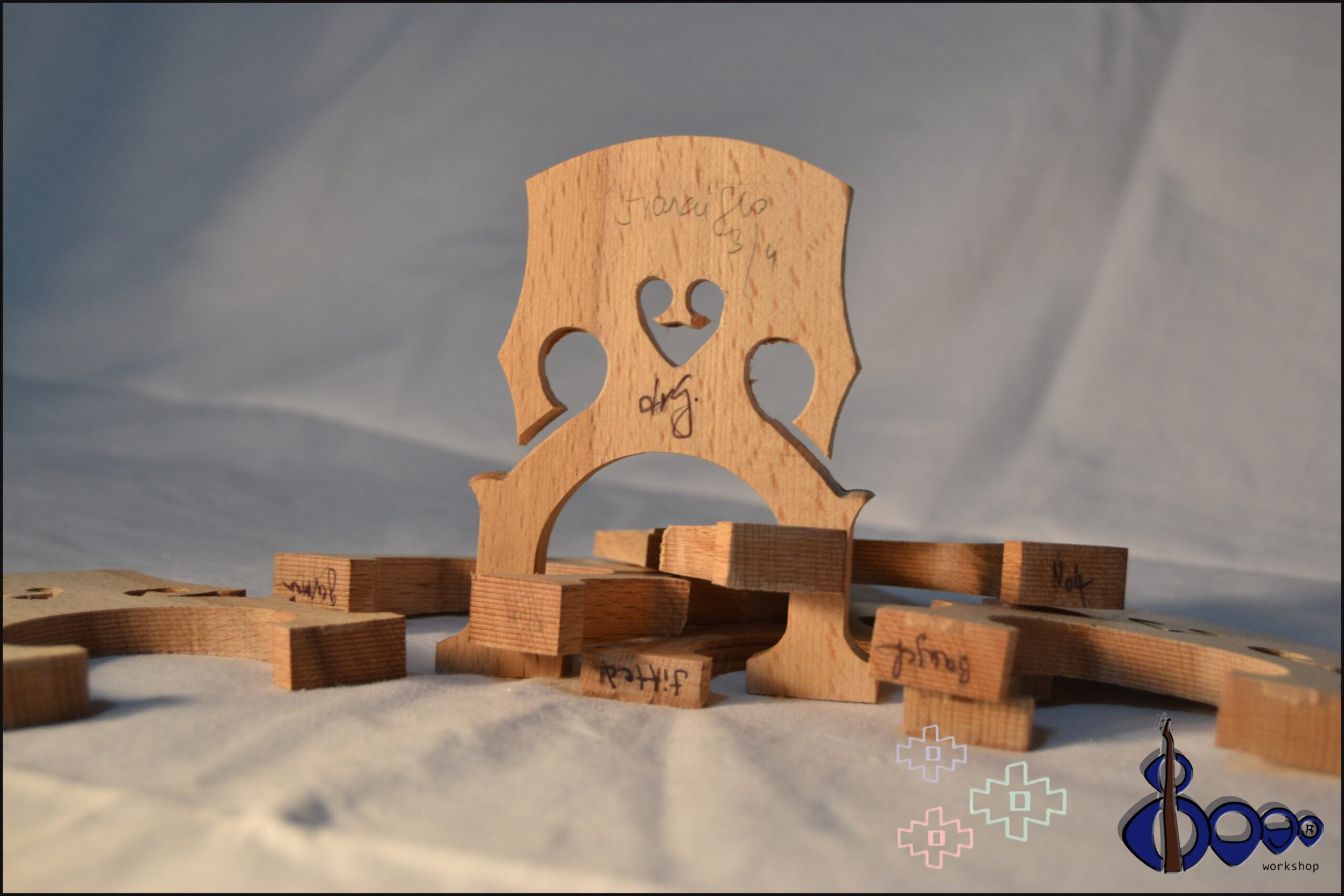 Cello bridge 4/4 French 1 model