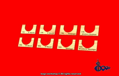Neck profile templates for Acoustic/ Western guitars