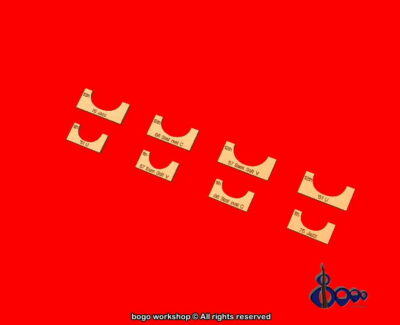 Neck profile templates for guitars and bass guitars