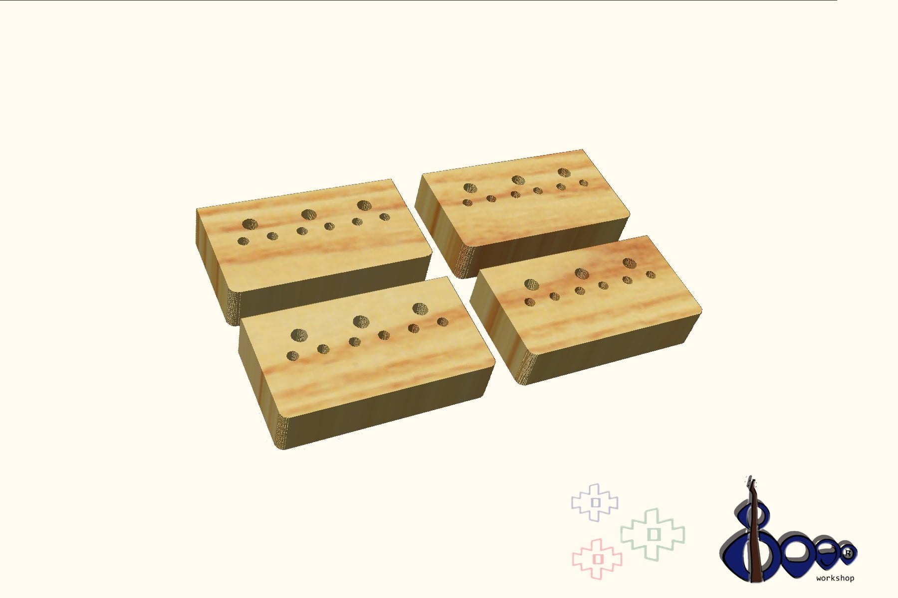 Telecaster 50 tremolo drilling template